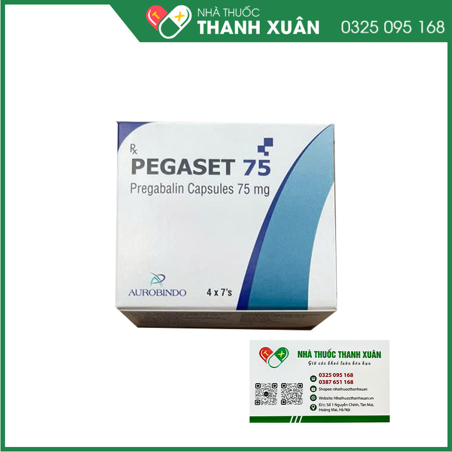 Thuốc Pegaset 75 điều trị đau thần kinh ở người lớn, động kinh cục bộ hoặc rối loạn lo âu ở người lớn